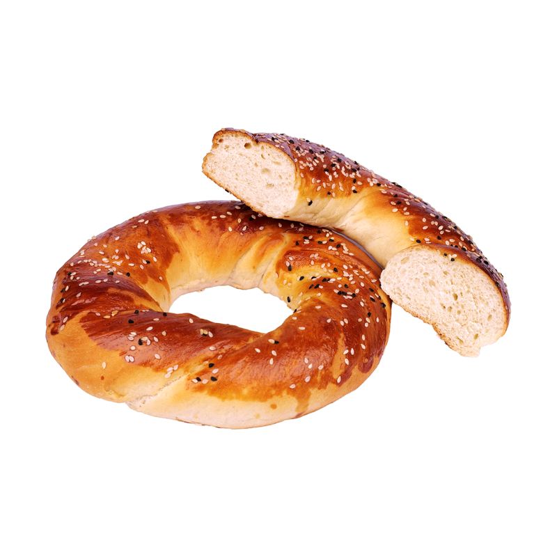 Aufgeschnittener Butterring, weiche helle Krume sichtbar